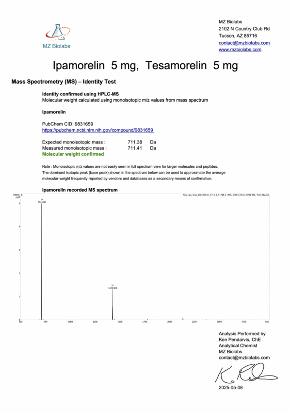 Tesamorelin+Ipamorelin Blend (5mg/5mg)
