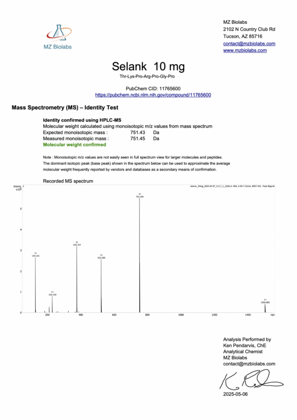 Selank Vial